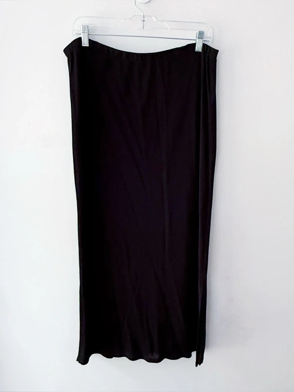 Lauren Ralph Lauren Women Jersey Knit Maxi Skirt Large Petite Minimalist Classic